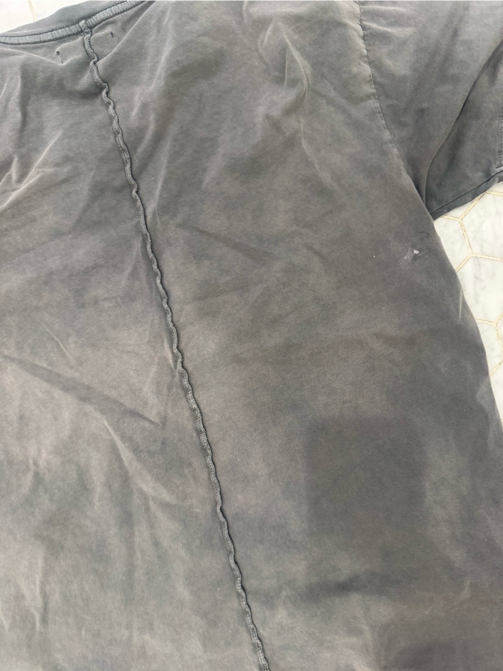 Anine Bing Charcoal Gray Tee - Picture 4 of 5